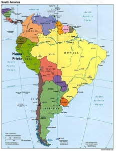 Map of South America - source CIA Maps